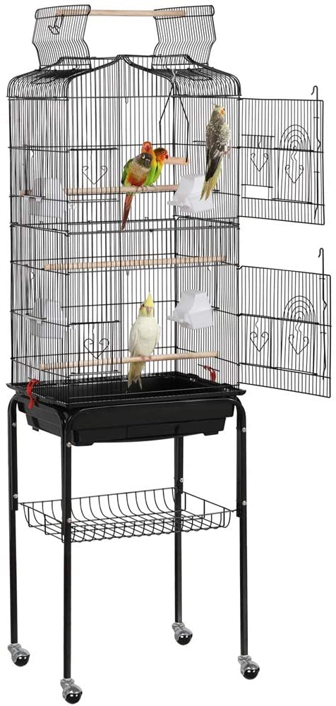 Yaheetech Open Top Standing Bird Cage